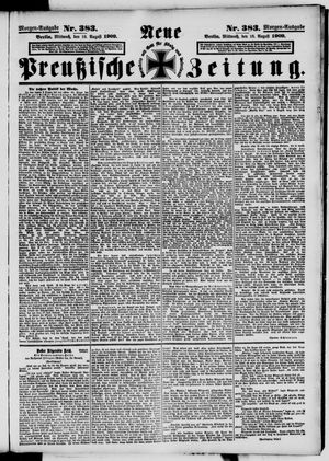 Neue preußische Zeitung vom 18.08.1909