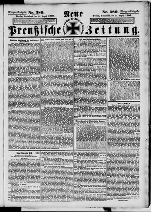 Neue preußische Zeitung vom 21.08.1909