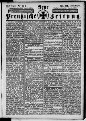 Neue preußische Zeitung vom 04.09.1909