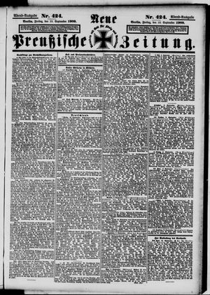 Neue preußische Zeitung vom 10.09.1909