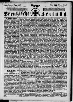 Neue preußische Zeitung vom 12.09.1909