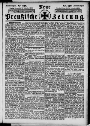 Neue preußische Zeitung vom 13.09.1909