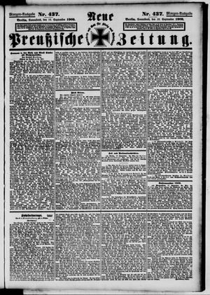 Neue preußische Zeitung vom 18.09.1909