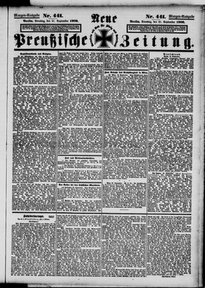 Neue preußische Zeitung vom 21.09.1909