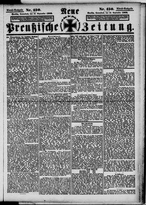 Neue preußische Zeitung vom 25.09.1909