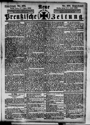 Neue preußische Zeitung vom 08.10.1909