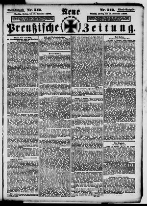 Neue preußische Zeitung vom 19.11.1909