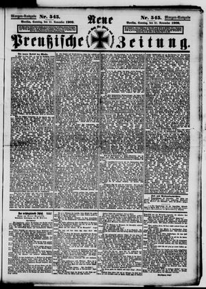 Neue preußische Zeitung vom 21.11.1909