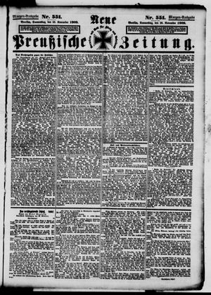 Neue preußische Zeitung vom 25.11.1909