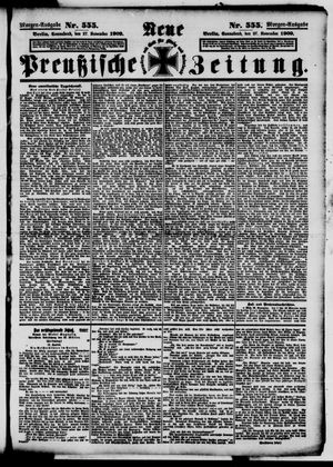 Neue preußische Zeitung vom 27.11.1909