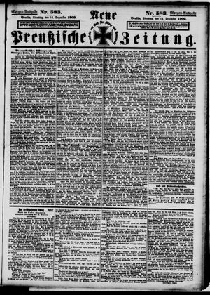 Neue preußische Zeitung vom 14.12.1909