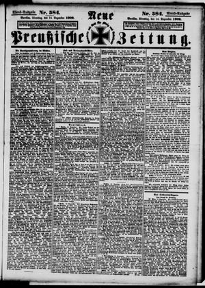 Neue preußische Zeitung vom 14.12.1909