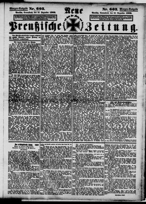 Neue preußische Zeitung vom 25.12.1909