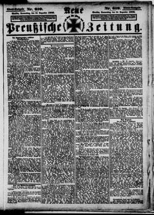 Neue preußische Zeitung vom 30.12.1909
