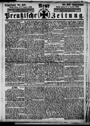 Neue preußische Zeitung vom 31.12.1909