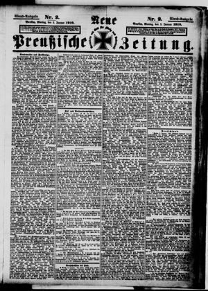 Neue preußische Zeitung vom 03.01.1910
