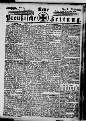 Neue preußische Zeitung vom 04.01.1910