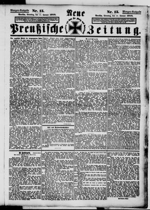 Neue preußische Zeitung vom 11.01.1910