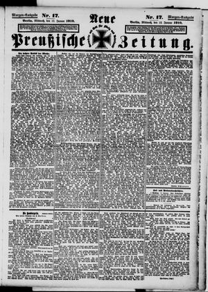 Neue preußische Zeitung vom 12.01.1910