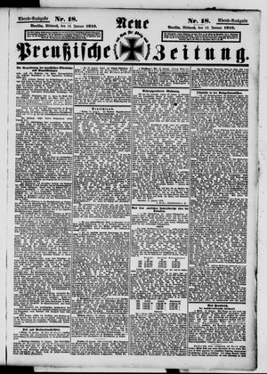 Neue preußische Zeitung vom 12.01.1910
