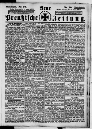 Neue preußische Zeitung vom 13.01.1910