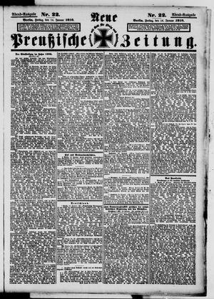 Neue preußische Zeitung vom 14.01.1910