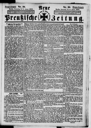 Neue preußische Zeitung vom 20.01.1910