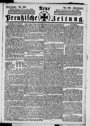 Neue preußische Zeitung vom 20.01.1910
