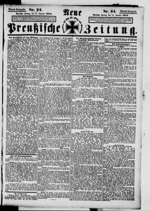 Neue preußische Zeitung on Jan 21, 1910