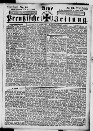 Neue preußische Zeitung vom 22.01.1910