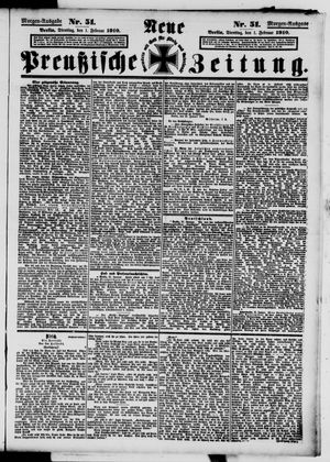 Neue preußische Zeitung vom 01.02.1910