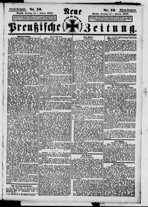 Neue preußische Zeitung vom 01.02.1910