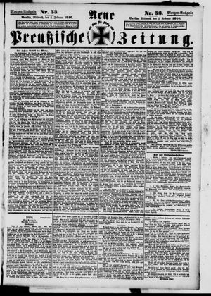 Neue preußische Zeitung vom 02.02.1910