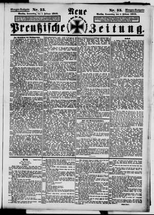 Neue preußische Zeitung vom 03.02.1910