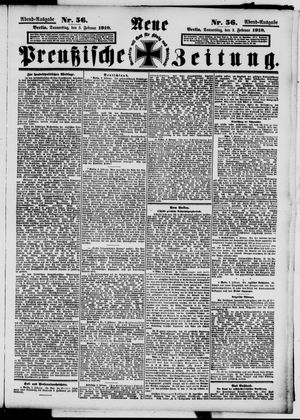 Neue preußische Zeitung vom 03.02.1910