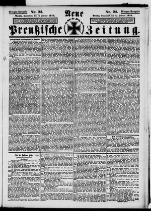 Neue preußische Zeitung vom 12.02.1910