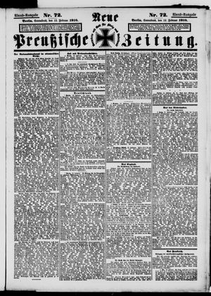 Neue preußische Zeitung vom 12.02.1910