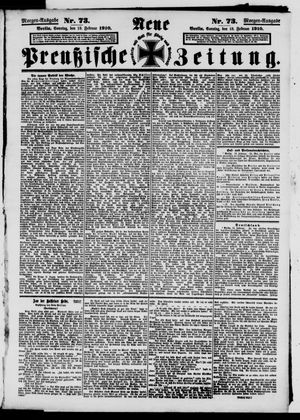 Neue preußische Zeitung vom 13.02.1910