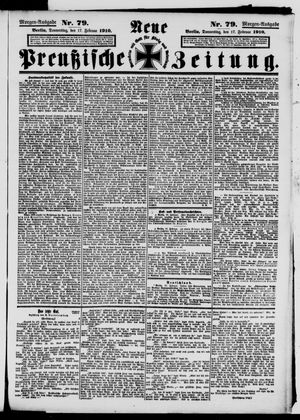 Neue preußische Zeitung vom 17.02.1910