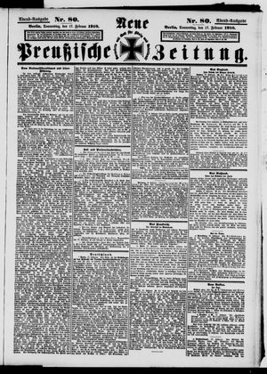 Neue preußische Zeitung vom 17.02.1910