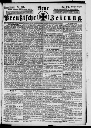 Neue preußische Zeitung vom 26.02.1910