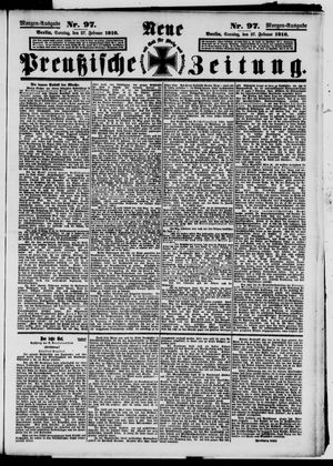 Neue preußische Zeitung vom 27.02.1910
