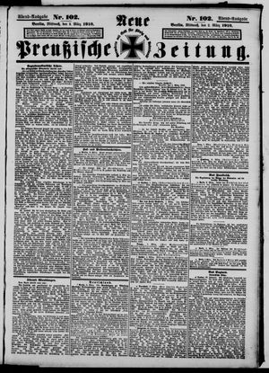 Neue preußische Zeitung vom 02.03.1910
