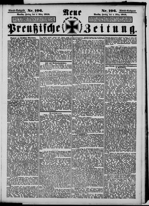 Neue preußische Zeitung on Mar 4, 1910