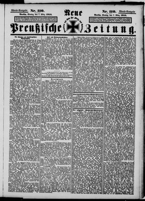 Neue preußische Zeitung vom 07.03.1910