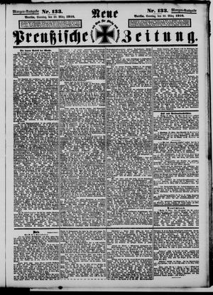 Neue preußische Zeitung vom 20.03.1910