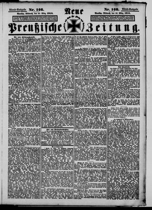 Neue preußische Zeitung on Mar 30, 1910