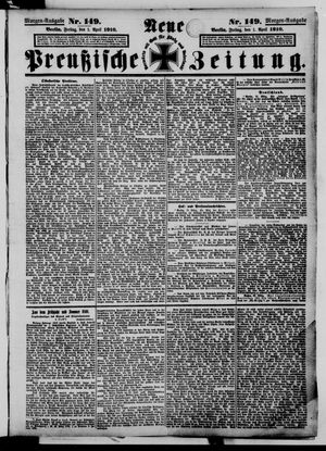 Neue preußische Zeitung vom 01.04.1910