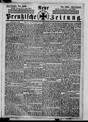 Neue preußische Zeitung vom 05.04.1910