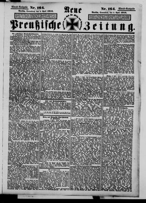 Neue preußische Zeitung vom 09.04.1910